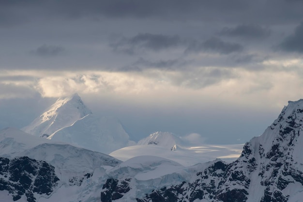 Mountain view in antarctica