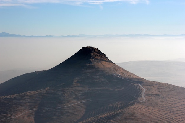 Photo mountain view in beautiful nature