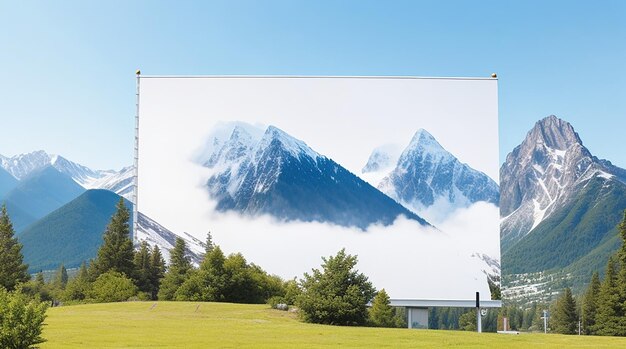 Photo mountain vista billboard