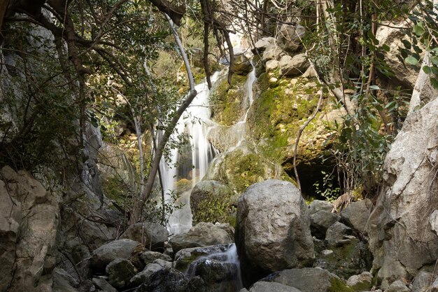 Mountain waterfall