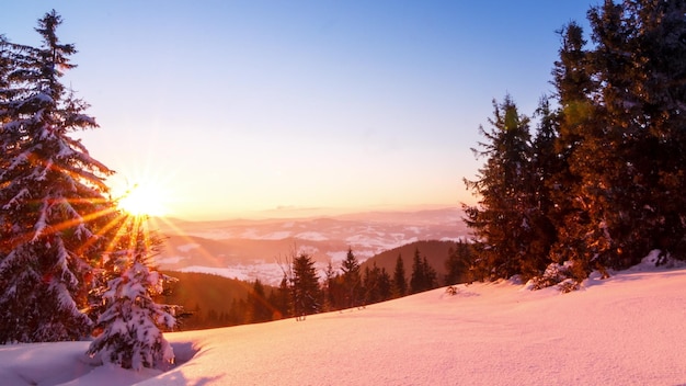 Mountain Winter Landscape