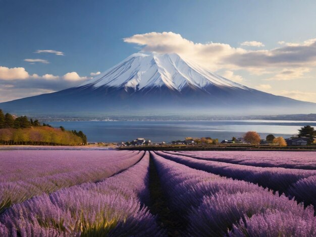 a mountain with a mountain in the background