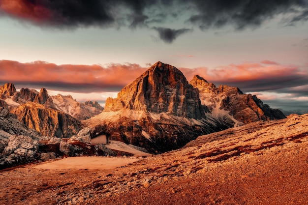 a mountain with a sign that says the name of the mountain