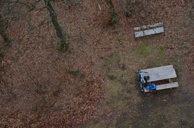 Mountainbike dall'alto