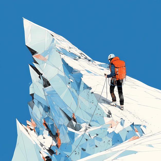 Mountaineers Journey Climbing the Summit