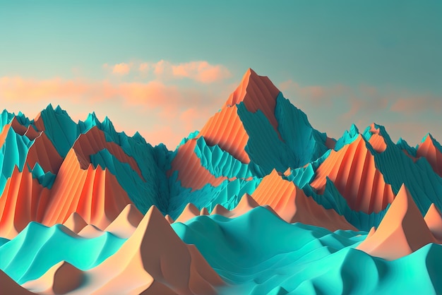 The mountainous backdrop is out of this world with vibrant blue and orange peaks