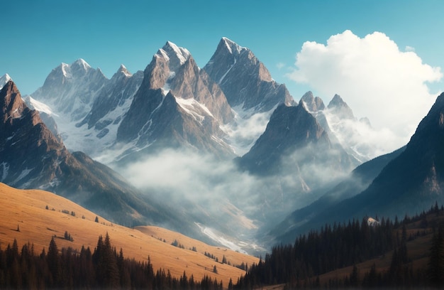 Mountainous vistas backgrounds