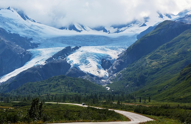 Mountains of Alaska in summer