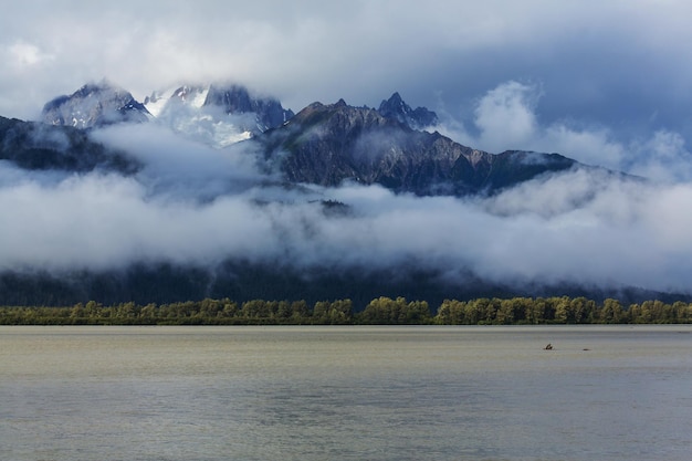 Mountains of Alaska in summer