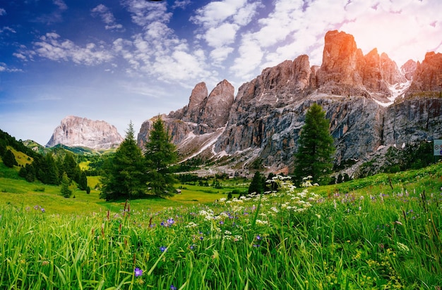 Foto montagne delle alpi