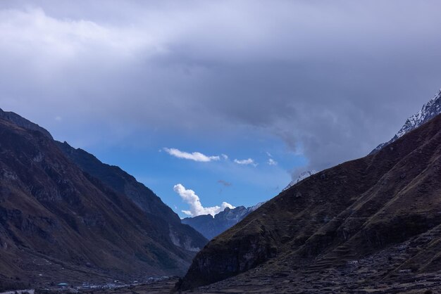 The mountains are visible in the distance.