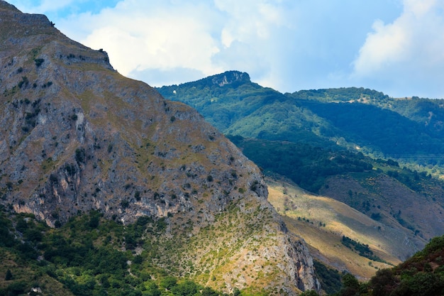 イタリア、カラブリアの山々