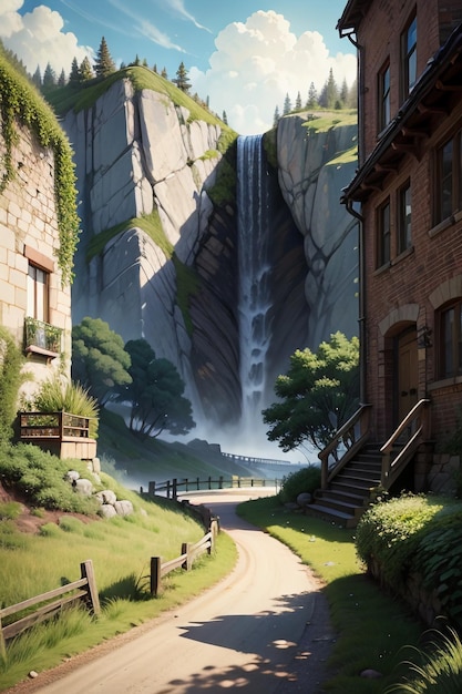 Горы Скалы Каменные столбы Травяная тропа Природные пейзажи Настенные обои Фонная фотография