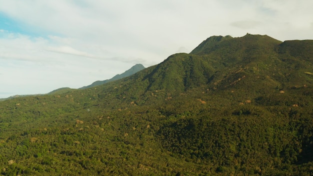 Mountains covered with rainforest philippines camiguin