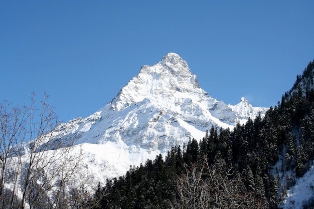 Mountains of Dombai, Caucasus, Russia