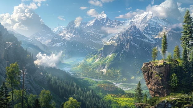 mountains forests and rocks revealed creating fascinating images