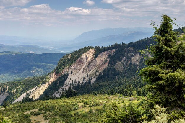 Mountains Greece Evrytania on a summer sunny day