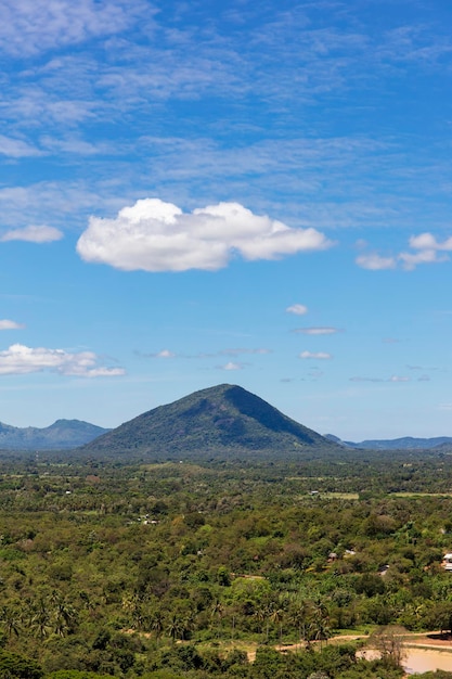 mountains and jungles in Sri Lanka, landscape