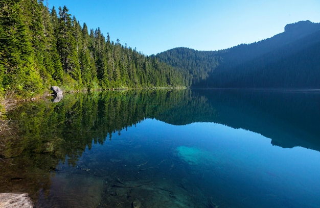 Mountains lake