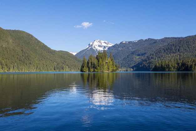 Mountains lake