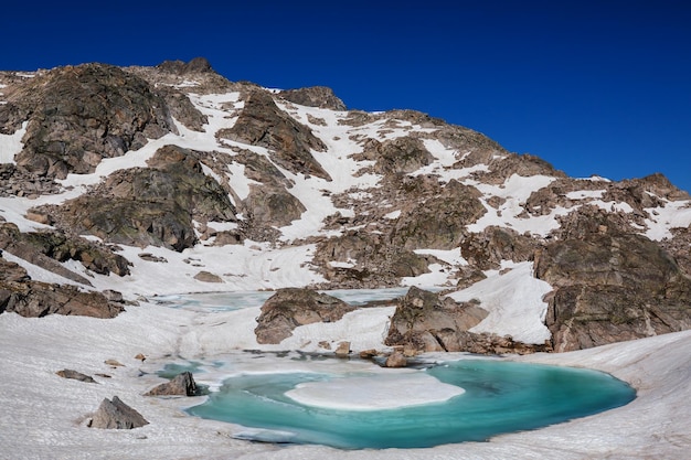 Mountains lake