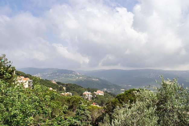 Mountains of lebanon peak snow vast landscape middle east