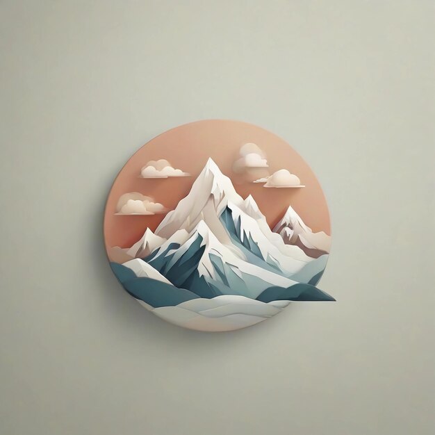 Mountains logo design Mountains vector