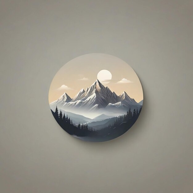 Mountains logo design Mountains vector