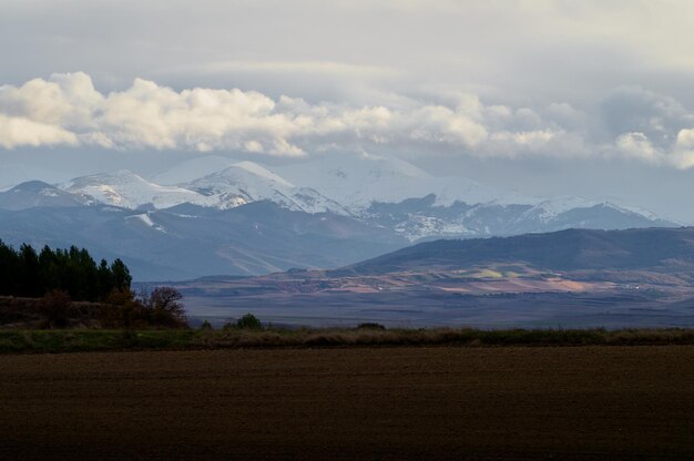 Mountains in the morning san lorenzo la rioja Spain