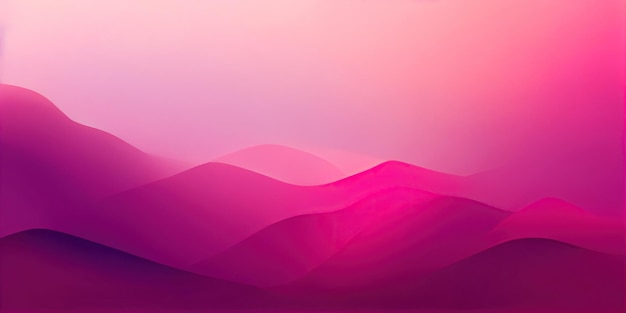 Mountains in pink on an abstract blurry backdrop