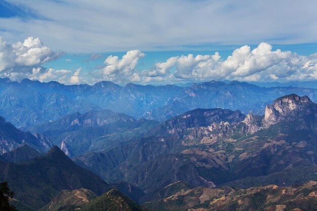 Mountains in the remote area of Mexico