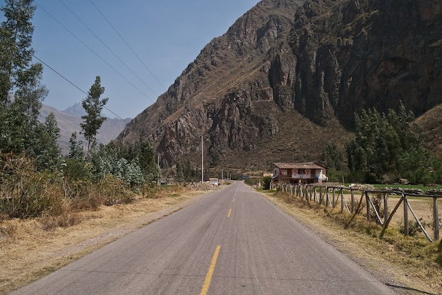 mountains road Peru