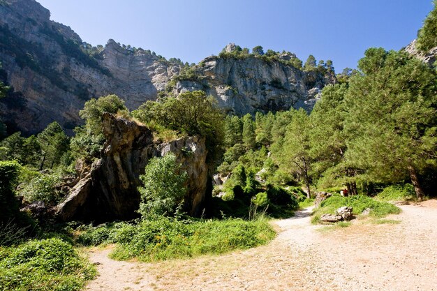 Mountains in the Sierra de Guadarrama National Park, Spain