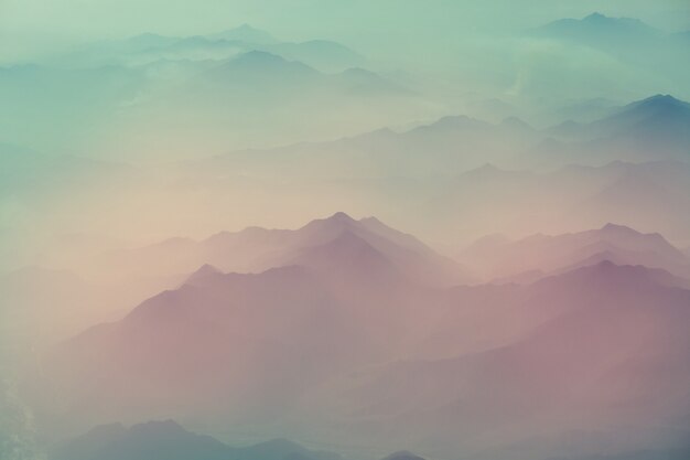 Mountains silhouette