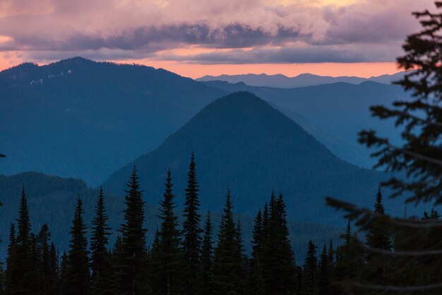 Mountains silhouette