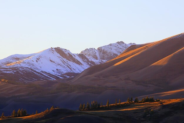 mountains snowy peaks background, landscape view winter nature peaks