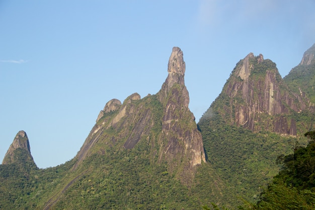 Mountains of teresopolis, finger of our lady, finger of god and head of fish.