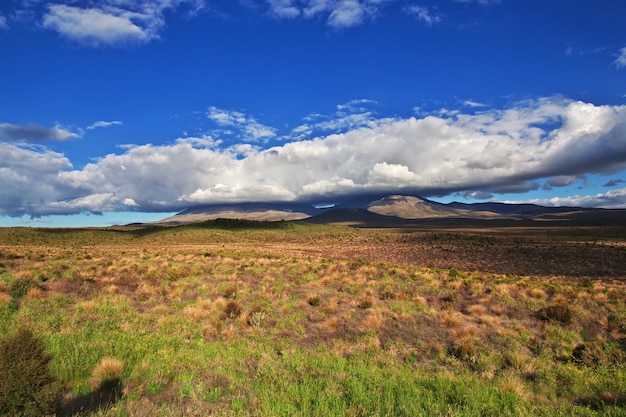 Mountains in Tongariro national Park, New Zealand