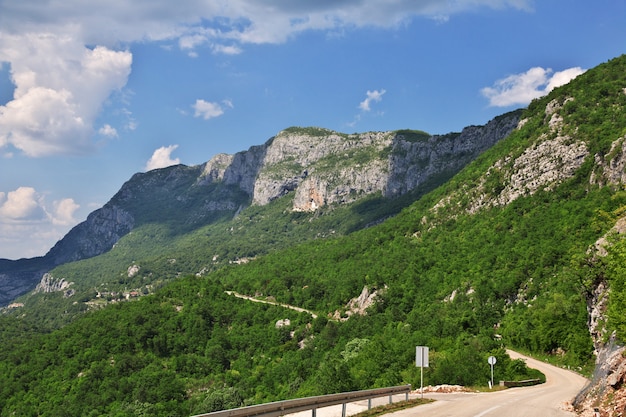 Mountains and valleys of Montenegro