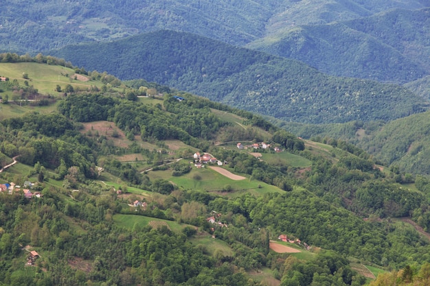 Montagne e valli in serbia, balcani