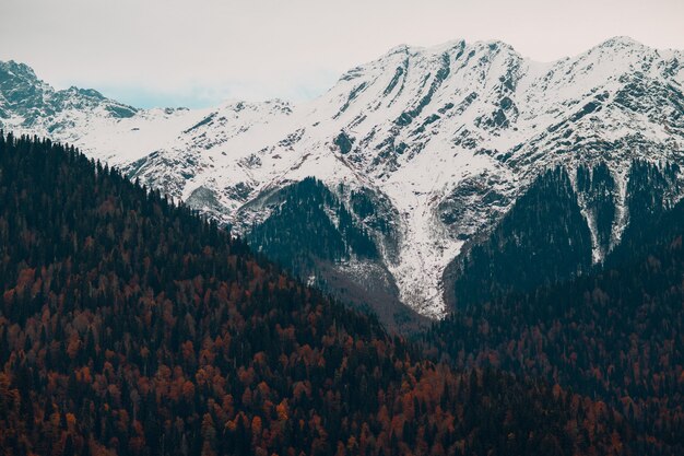 Mountains with snow