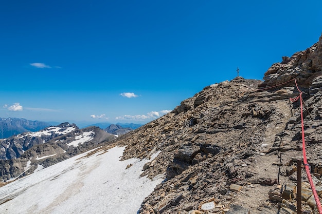 Mountains with snow