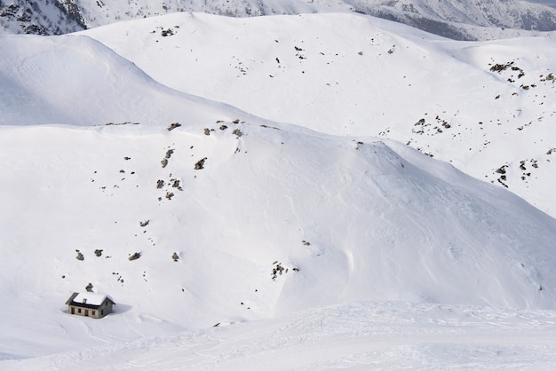 Mountanin Hut in the Alps