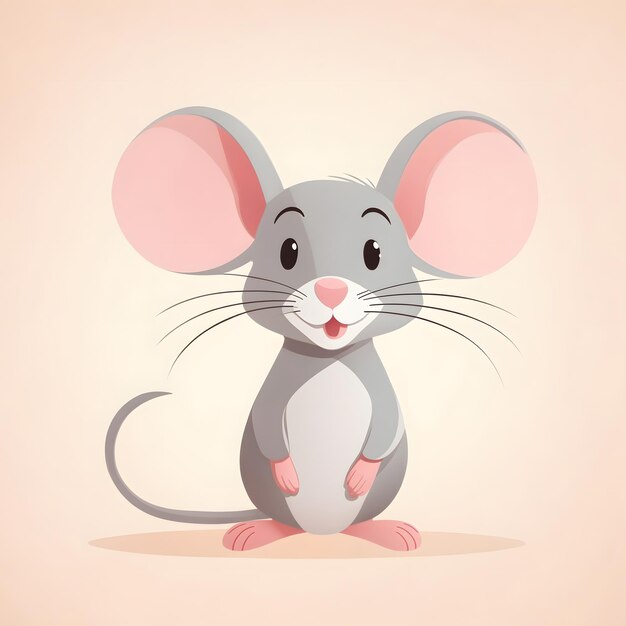 Mouse animal illustration ai generative