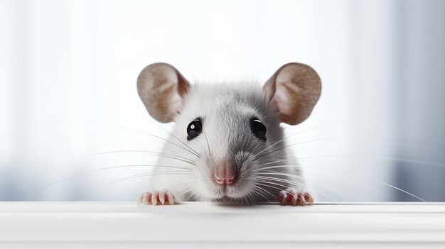 Photo mouse eating cheese in halfempty frame