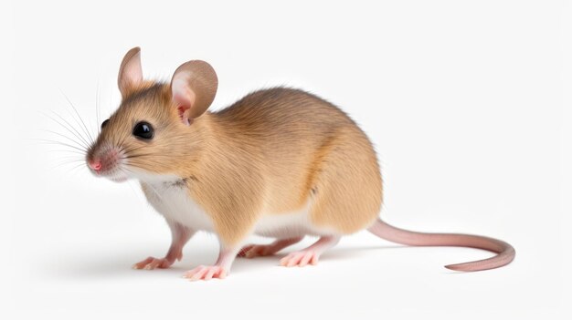 Photo mouse isolated on white background