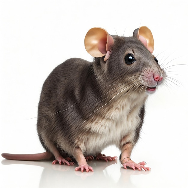 Mouse on white background | Premium AI-generated image