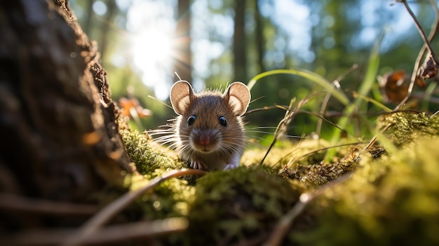 a mouse in the wild