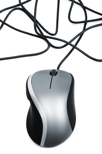 Foto il mouse con una rotellina