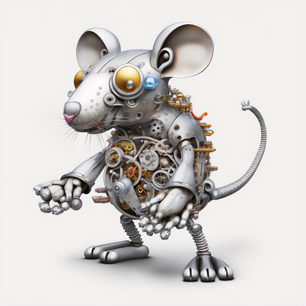 Photo a mouseshaped robot